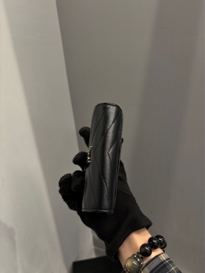 近全新專櫃半價🌟Saint Laurent Paris YSL 魚子醬銀扣錢包｜Classic Trend CT精品｜台北東區實體-5