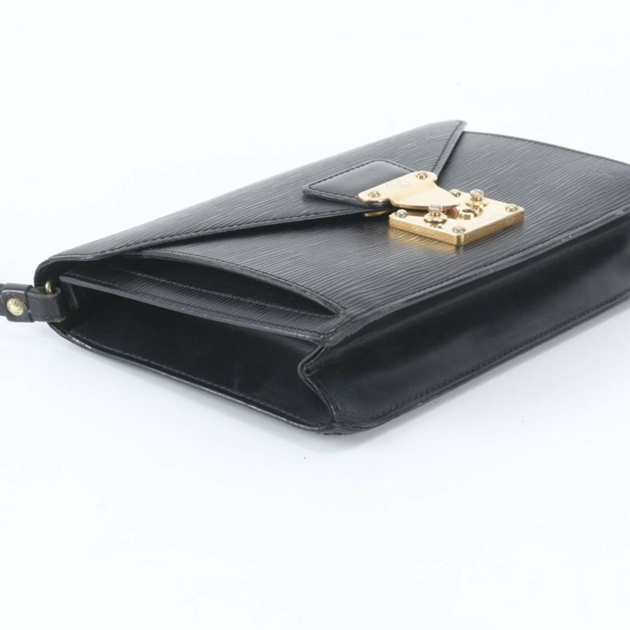 全新路易威登 Epi Sellier Dragonne Pochette M52612 皮革第二包手拿包小袋男式-4