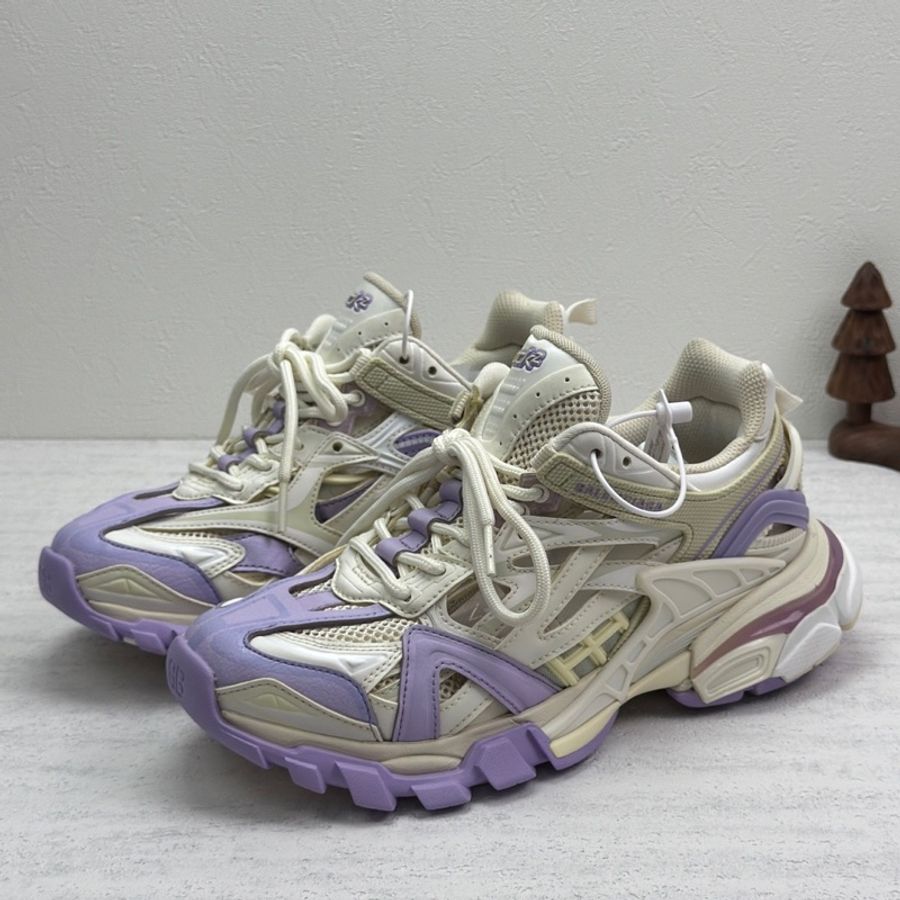 Balenciaga 巴黎世家 Track 2.0 低幫 老爹鞋 女款 白紫 37碼-0