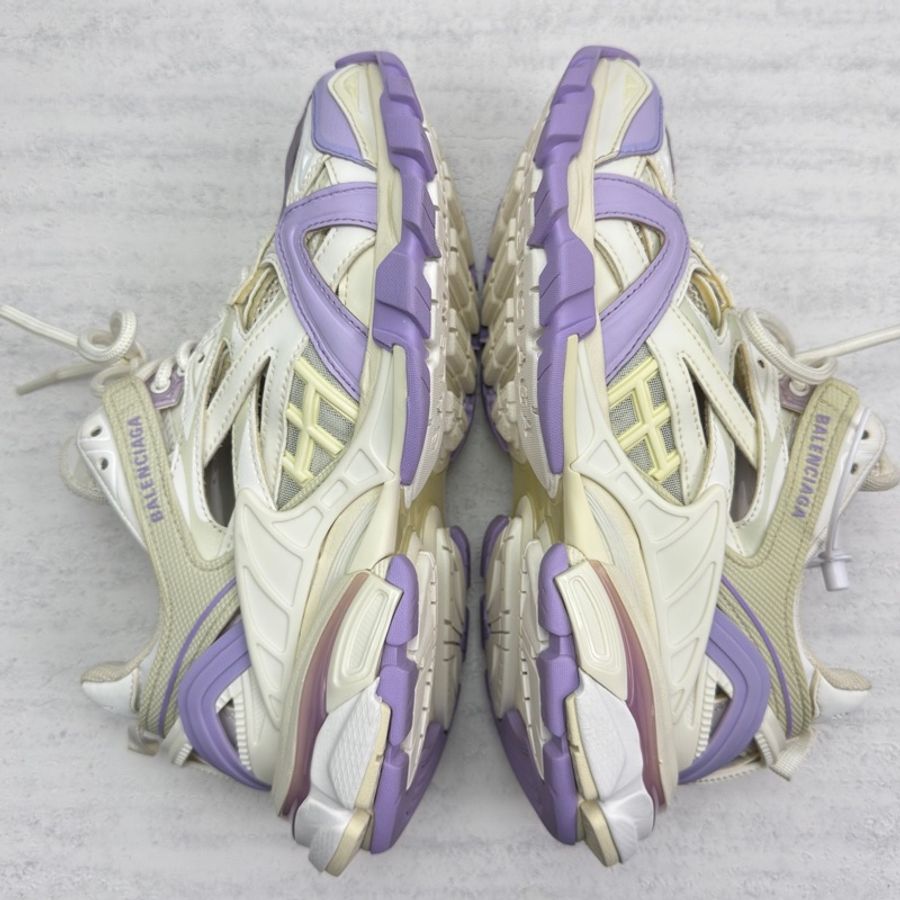 Balenciaga 巴黎世家 Track 2.0 低幫 老爹鞋 女款 白紫 37碼-4