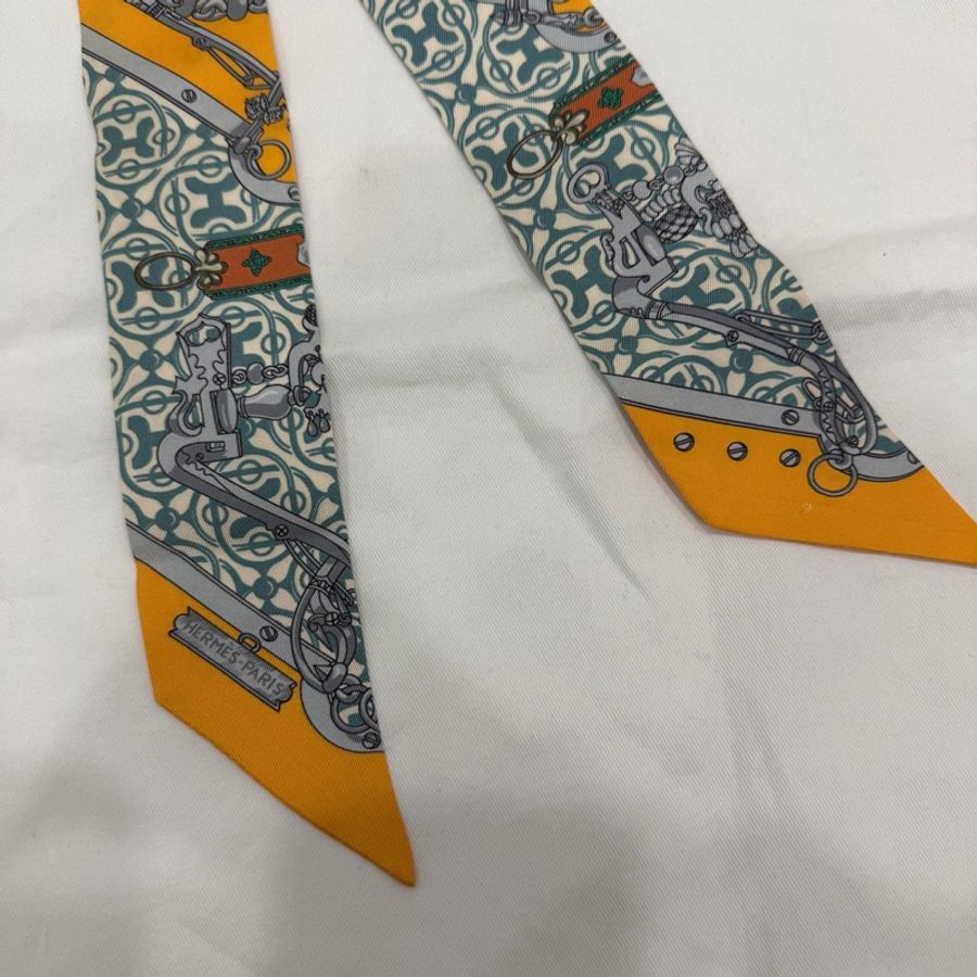 Hermes 愛馬仕 維希格 馬銜 鏈條 Twilly  絲巾-2
