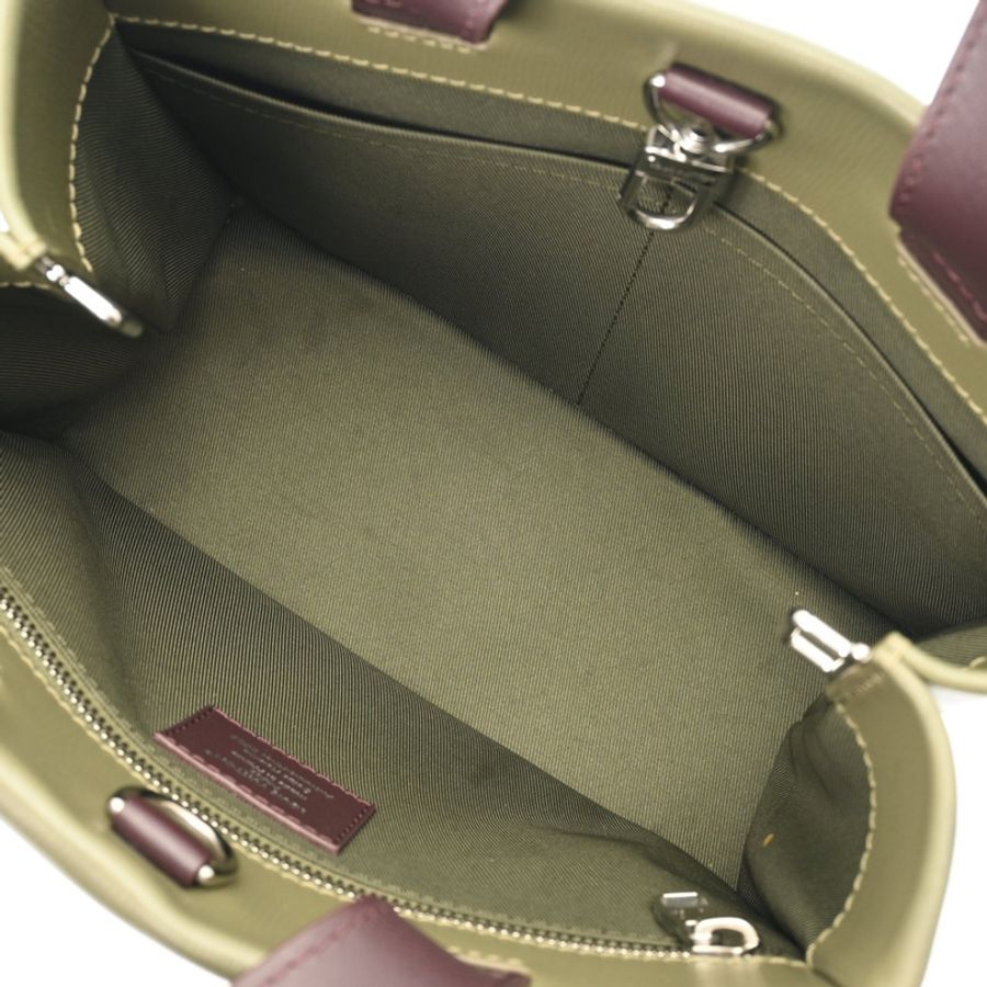 路易威登 (LOUIS VUITTON) 迷你購物手提包 2WAY 卡其綠 M15238 女士牛皮包 A 級二手 Ginzo-9