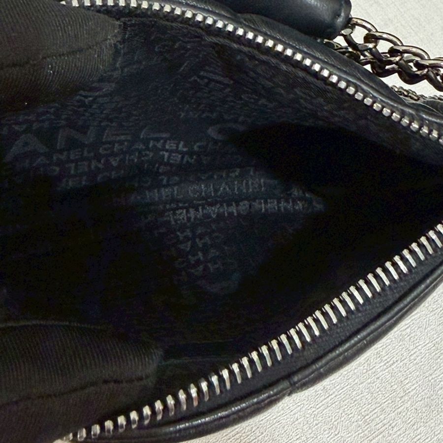 CHANEL香奈兒Vintage黑銀流蘇冰格HoBo包💈🪩-20