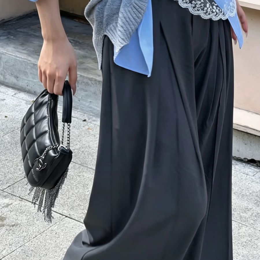 CHANEL香奈兒Vintage黑銀流蘇冰格HoBo包💈🪩-39