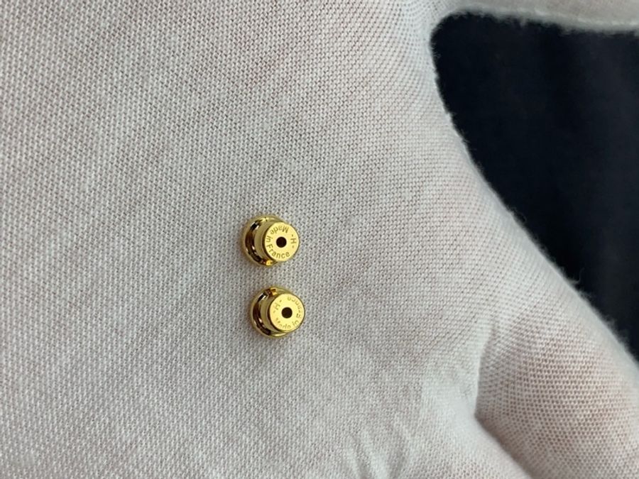 Hermès 愛馬仕全套白mini pop耳釘-2