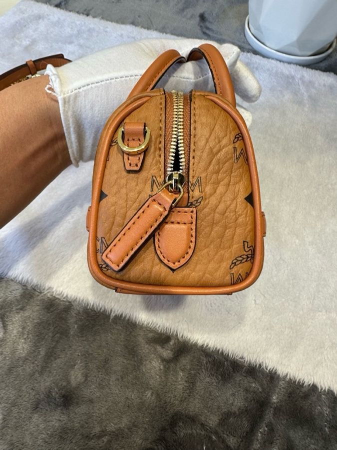 MCM  小號波士頓枕頭包尺8.5 x 19.0 x 10.0 釐米-3