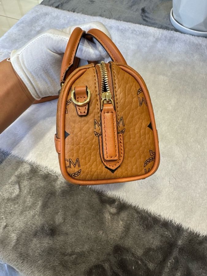 MCM  小號波士頓枕頭包尺8.5 x 19.0 x 10.0 釐米-4