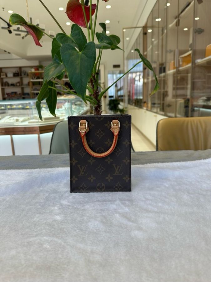 Louis Vuitton路易威登 老花迷你琴譜包托特包 手提單肩斜挎包 芯片款-1