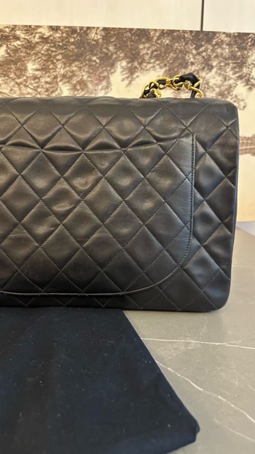 Chanel  黑金 max 33 古董包 背嫂袋-8