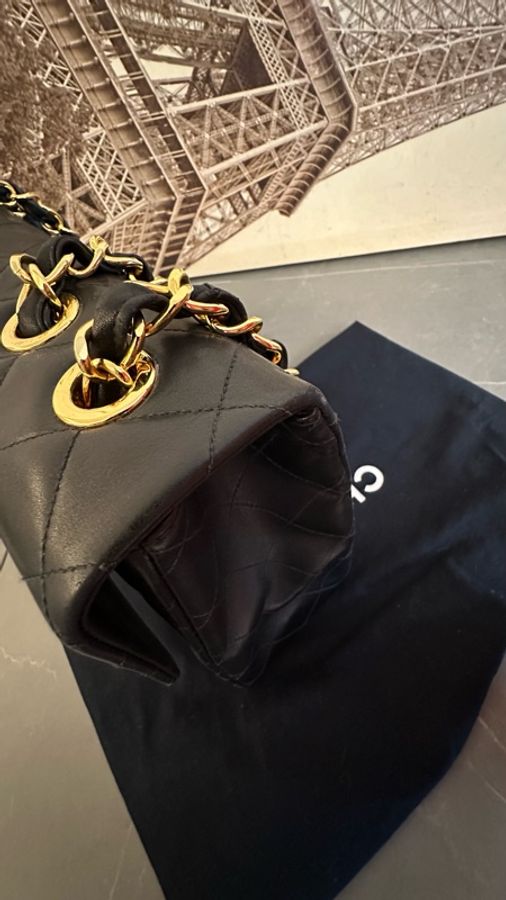 Chanel  黑金 max 33 古董包 背嫂袋-21