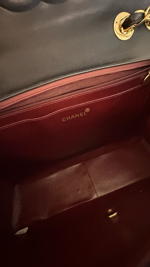 Chanel  黑金 max 33 古董包 背嫂袋-29