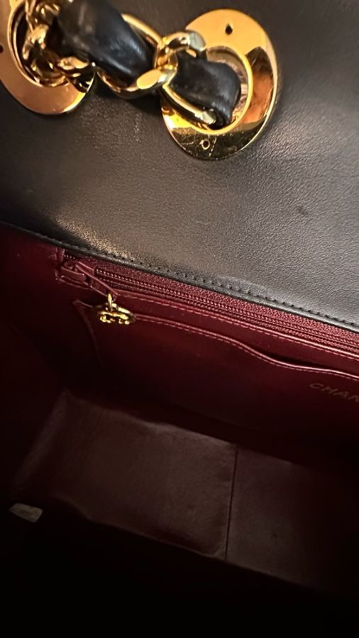 Chanel  黑金 max 33 古董包 背嫂袋-30