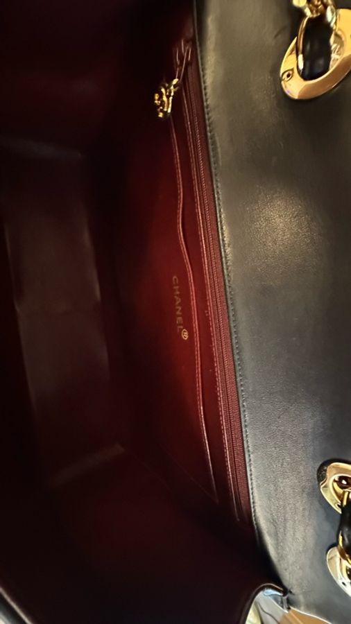 Chanel  黑金 max 33 古董包 背嫂袋-35