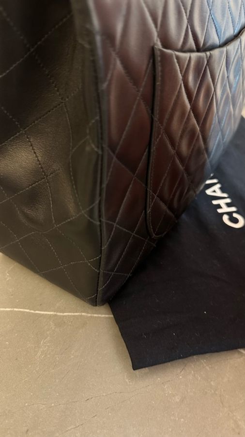 Chanel  黑金 max 33 古董包 背嫂袋-46