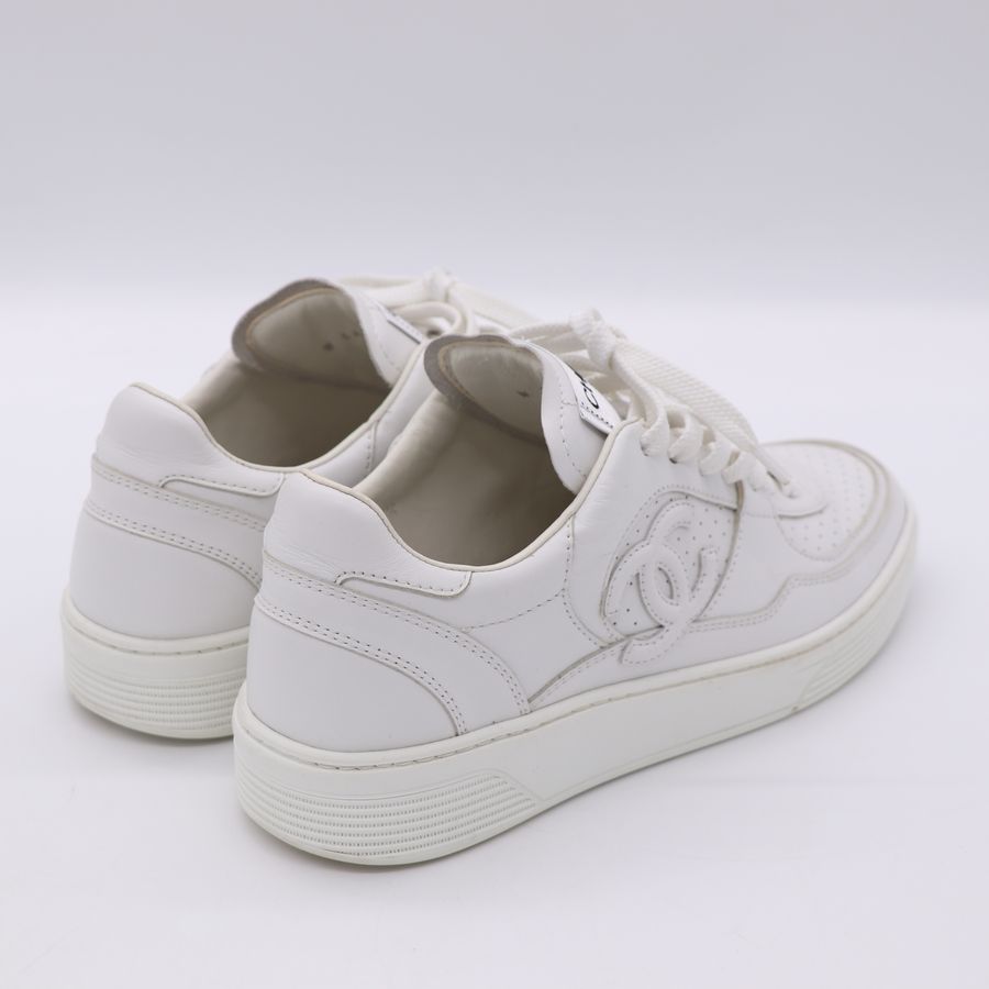 Chanel 香奈兒  小白鞋 CC LOGO EU39-6