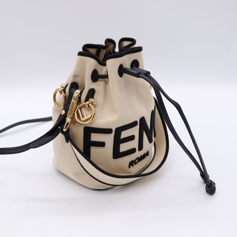 FENDI Mon Tresor 白色迷你水桶包-3