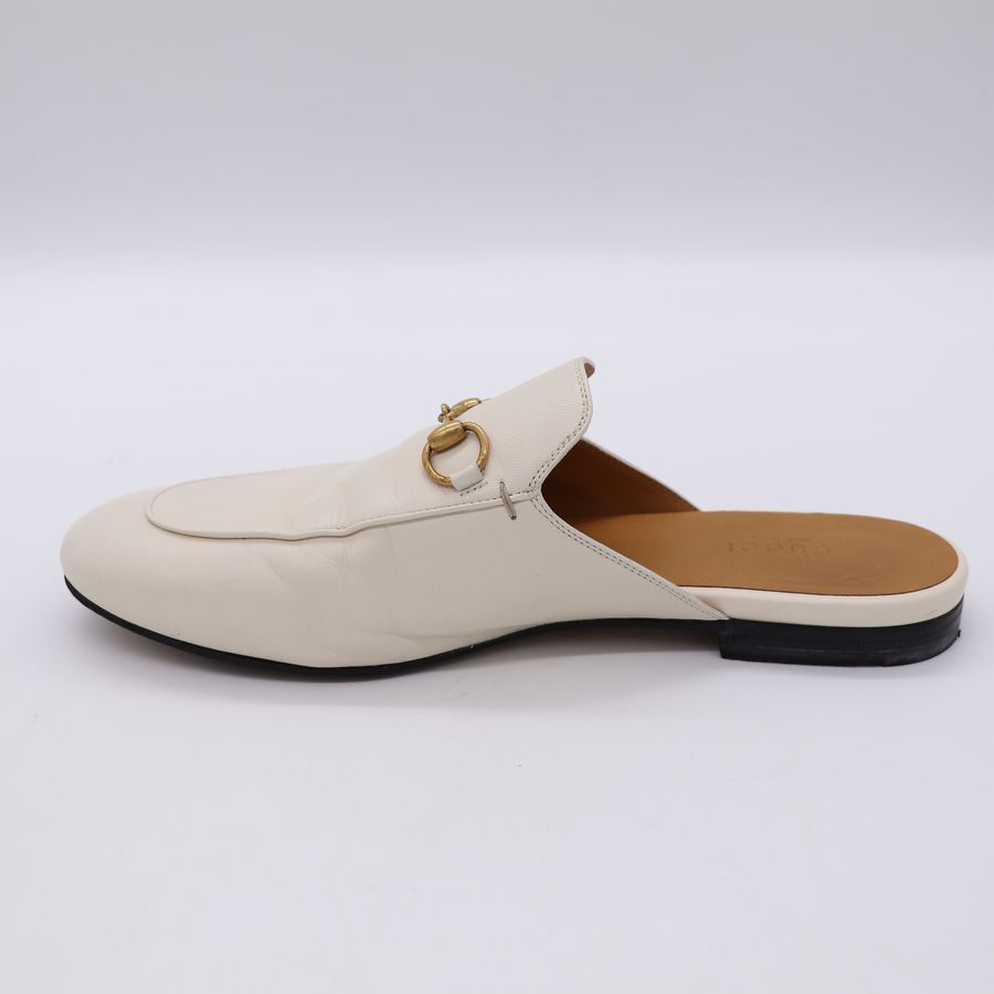 Gucci  馬銜扣 白色 牛皮 平底 穆勒鞋 EU 39 1/2-10