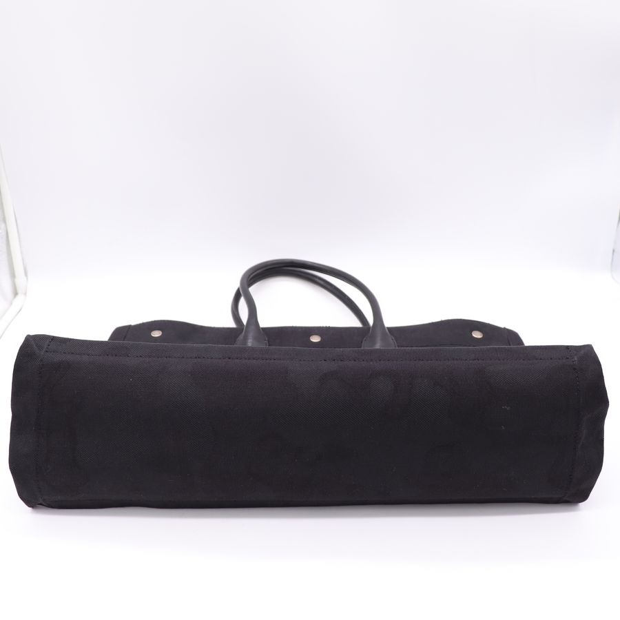 YSL  黑色帆布 迷彩 拼皮 手提包 購物包 托特包【Saint Laurent 聖羅蘭】-14