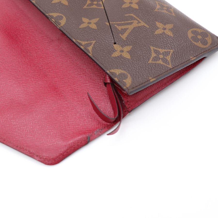 LV 老花 信封 長夾(多卡位+拉鍊子袋)【Louis Vuitton 路易威登】-4