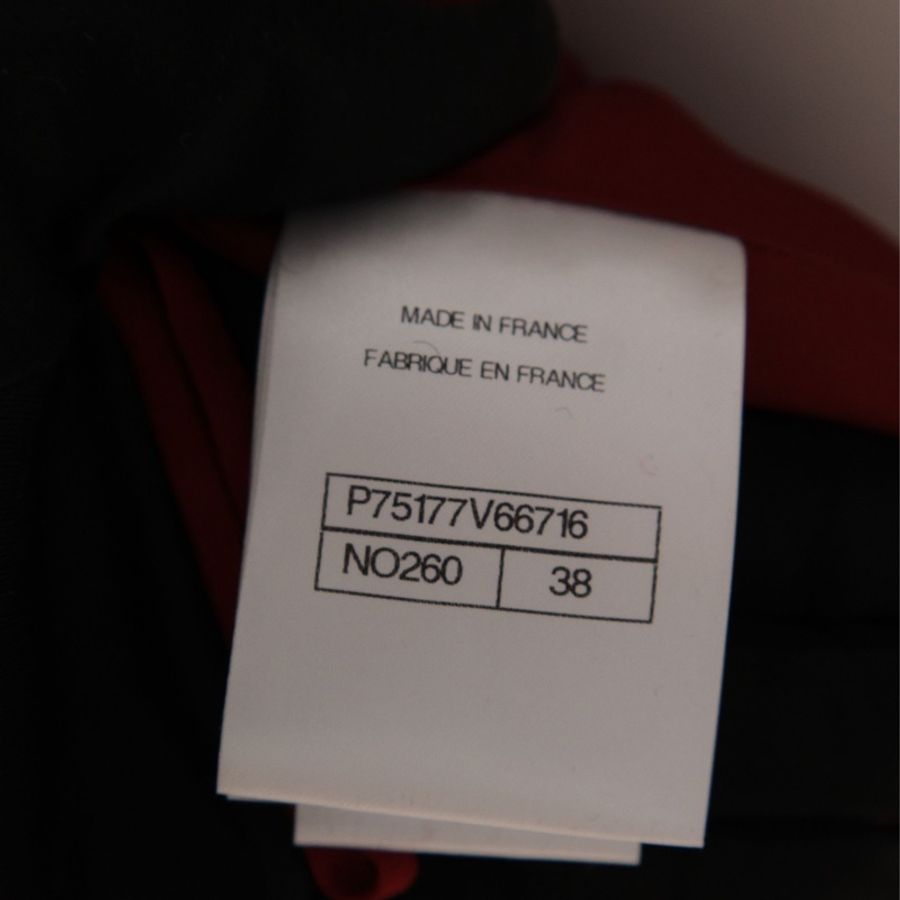 Chanel 23A达喀尔系列秀款红色格纹亮片喇叭裤长裤-21