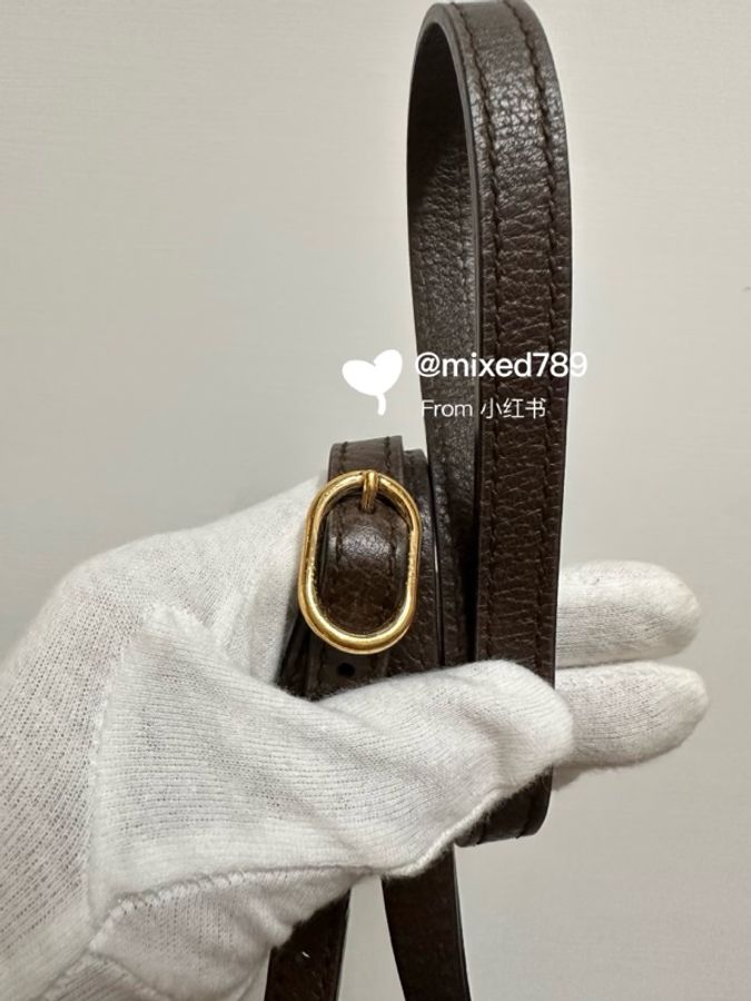 GUCCI 古馳經典OphidiaGG印花帆布迷你水桶包-4