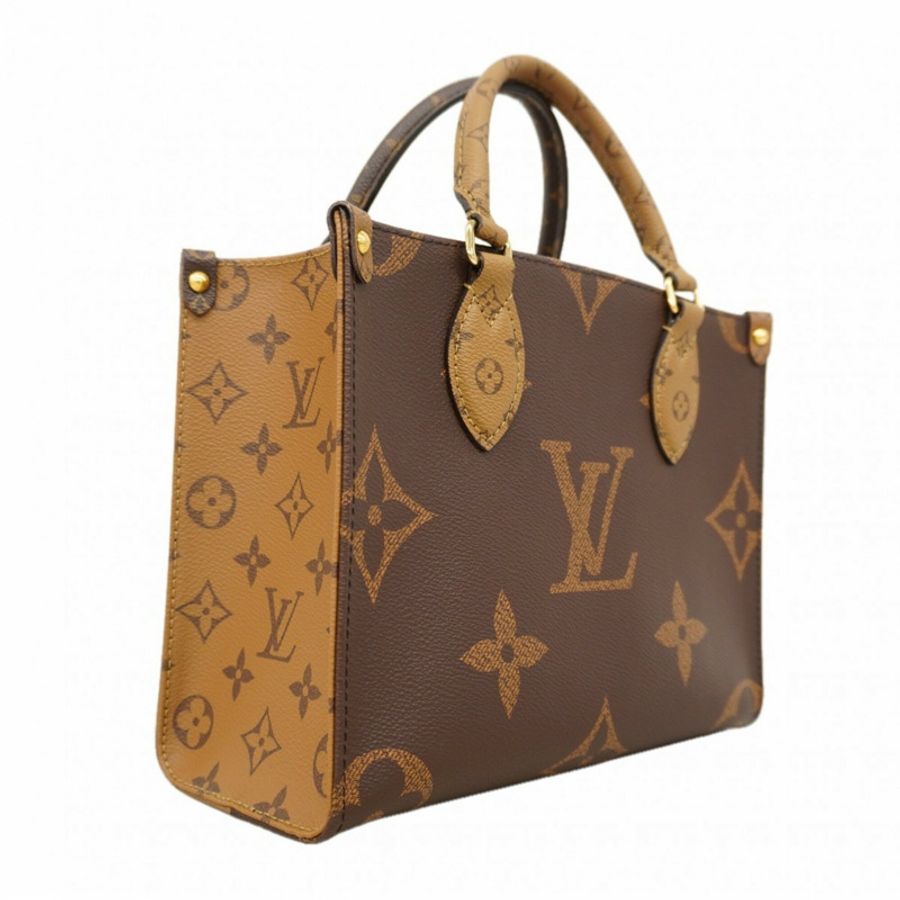 路易威登 Monogram Giant Reverse OnTheGo PM 手提包 M46373 棕色 女士兩用包-1