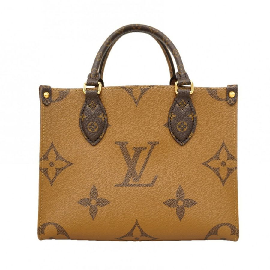 路易威登 Monogram Giant Reverse OnTheGo PM 手提包 M46373 棕色 女士兩用包-11