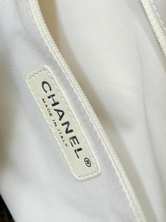 CHANEL 香奈兒 肩背 手提 兩用托特包 很美很美的香檳金🥂媽媽包 日用包 輕旅行-6