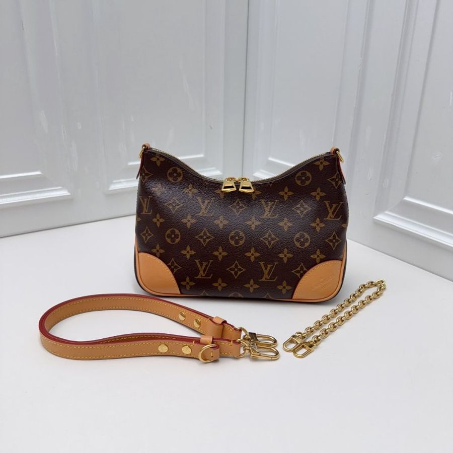 芯片款 路易威登/Louis Vuitton 經典老花黃牛角肩背斜背包-0