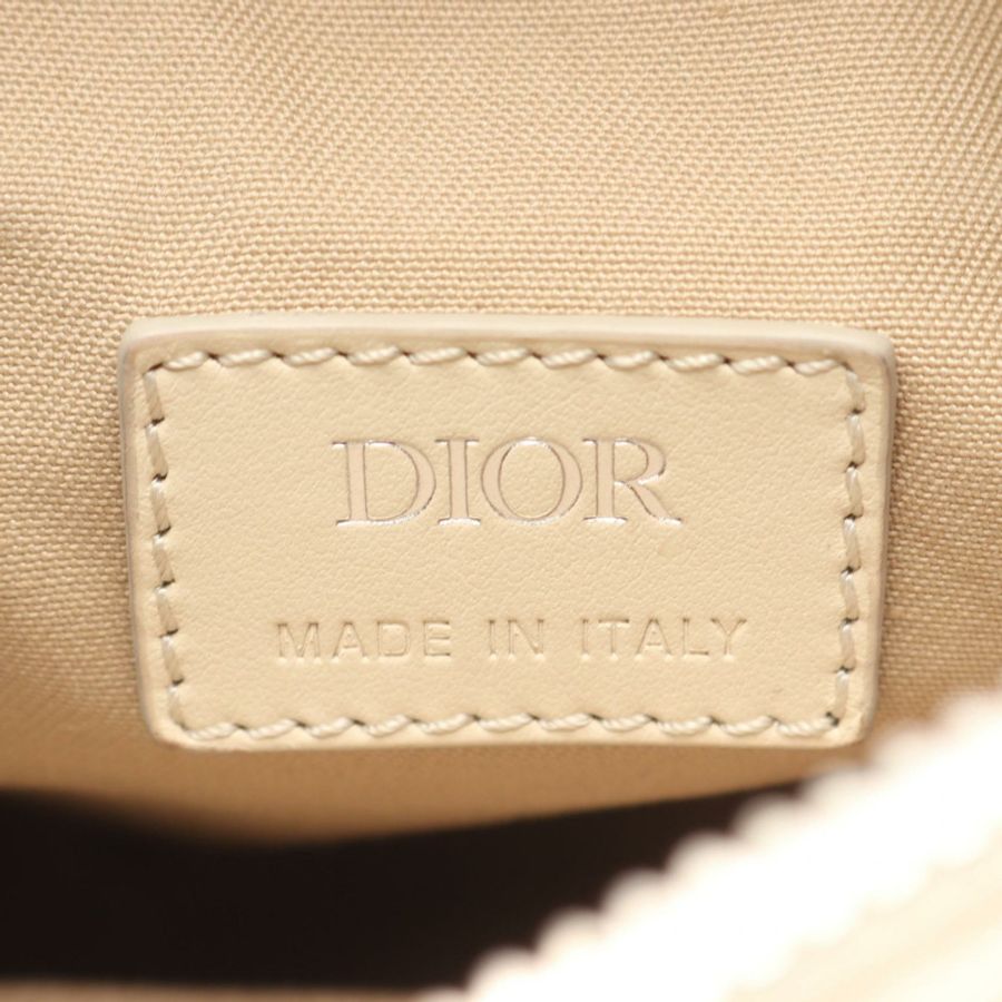 Dior Nautic Saddle CD 鑽石腰包斜背包帆布皮革米色二手-3