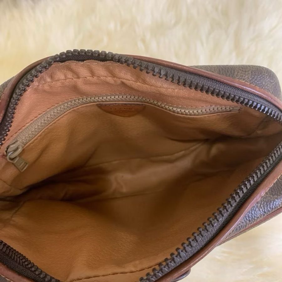 【現貨秒出】 Vintage Celine 凱旋門經典深色老花手拿包 / 盥洗包 / 化妝包 ｜義大利製-2