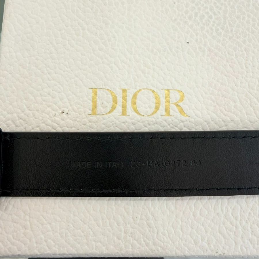 *SHIHNA名牌精品* DIOR d-Fence黑金字母皮帶 女版80cm-3