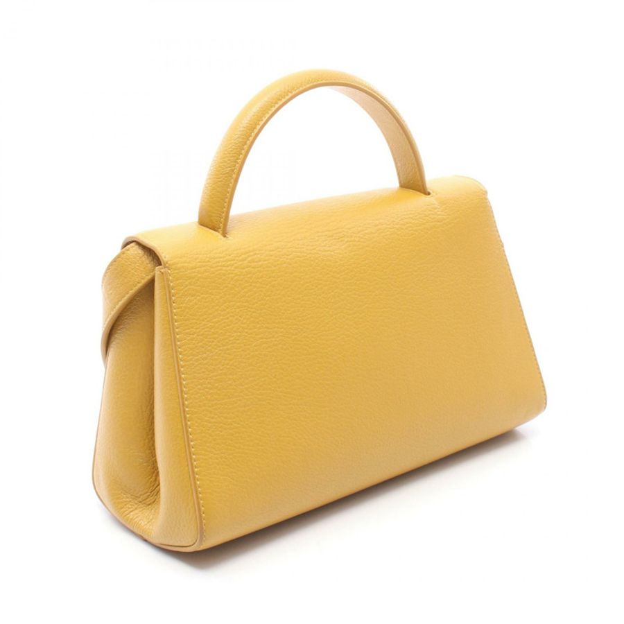 BOTTEGA VENETA 2WAY 單肩包 皮革 黃色 二手 女士-1
