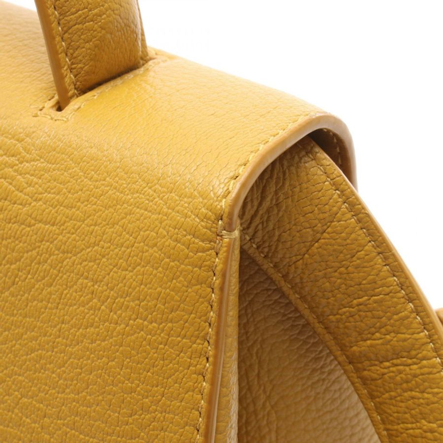 BOTTEGA VENETA 2WAY 單肩包 皮革 黃色 二手 女士-7