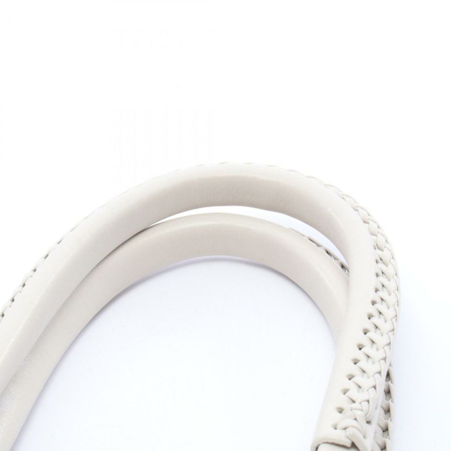 Dior My Dior Frame 手提包，皮革拉菲草編織，米白色，二手女款-5