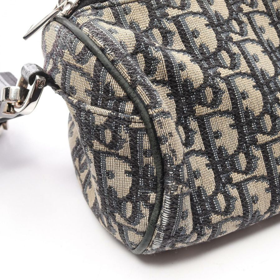 Christian Dior Oblique Roller Shoulder Crossbody Bag 帆布皮革 米色 二手-11