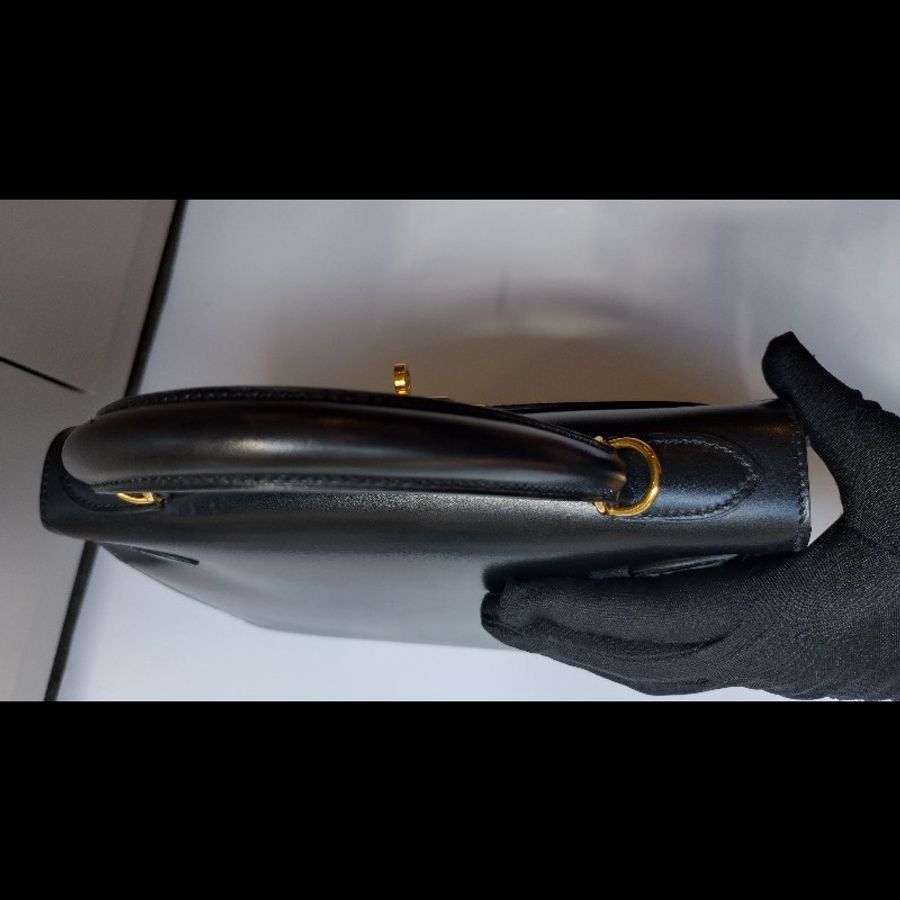 Hermes 金釦黑box 皮凱莉包 Kelly 28-43