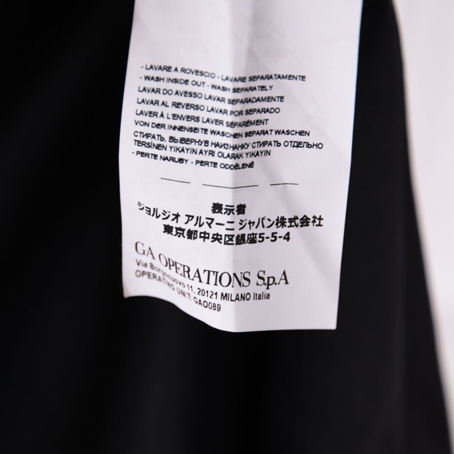 EMPORIO ARMANI黑白格纹亮片长袖连衣裙-16