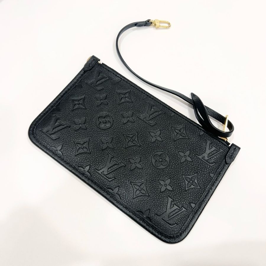 LV路易威登carryall小號黑色壓紋牛皮單肩包斜挎包，芯片款，金色五金-6