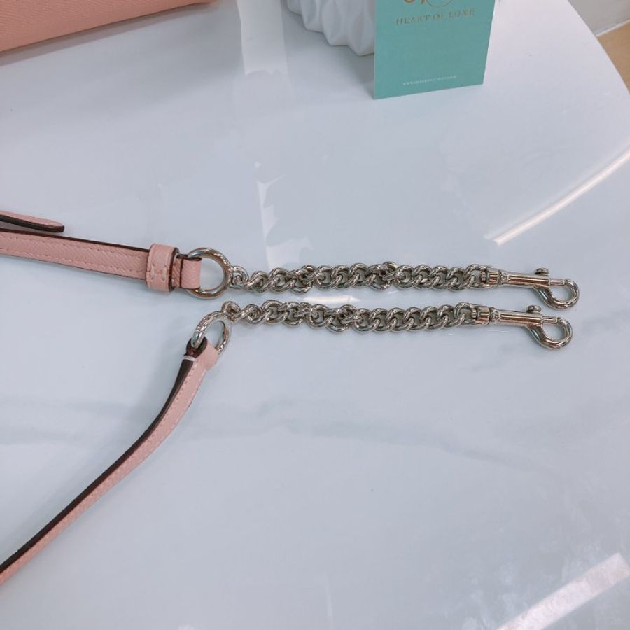 MS0762 Coach 蔻馳 手提 斜背 三用 硬牛皮 粉色 銀扣 Sage Carryall Mini Calfskin Pink x PHW-20