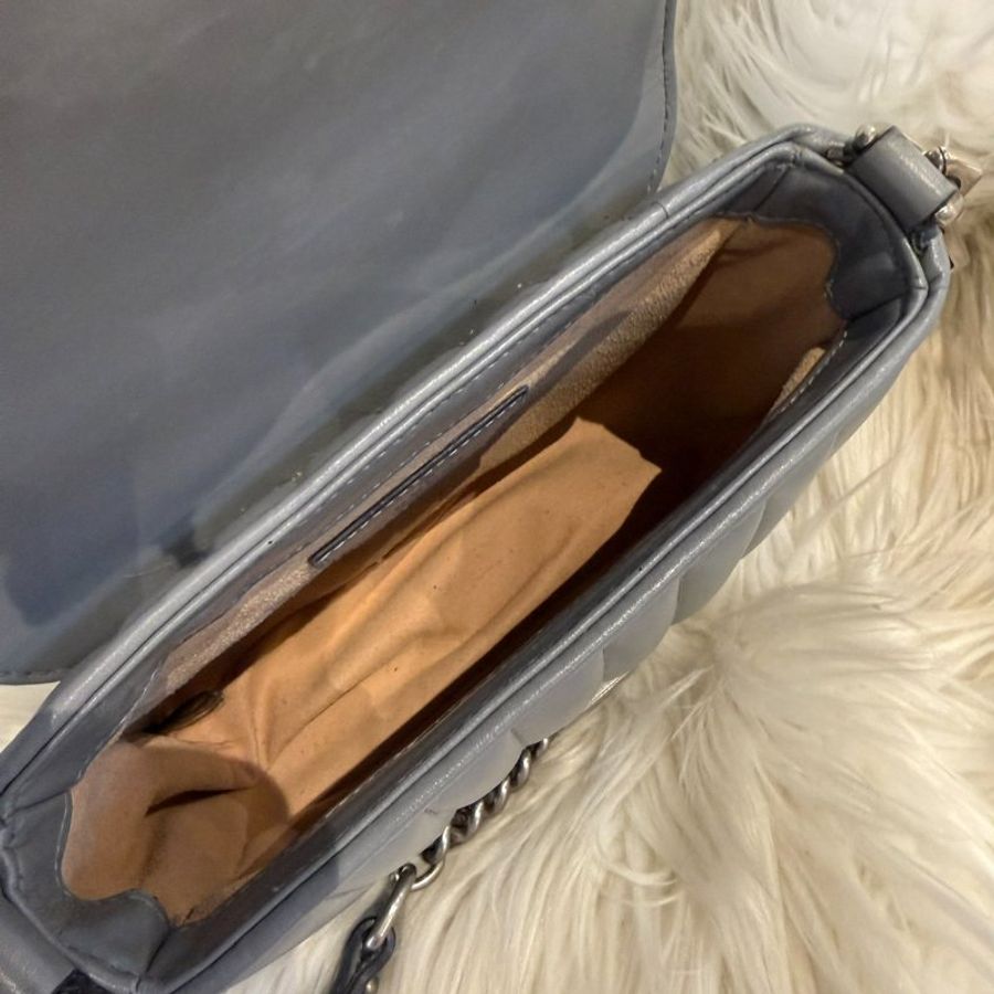 Gucci GG Marmon灰色郵差包-5