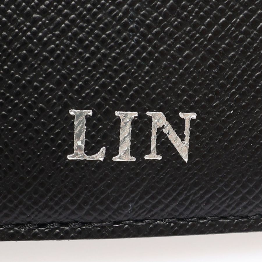 Multiple 兩折 短夾 黑色 棋盤格帆布 有姓名刻印【LOUIS VUITTON LV 路易威登】 N62663-5