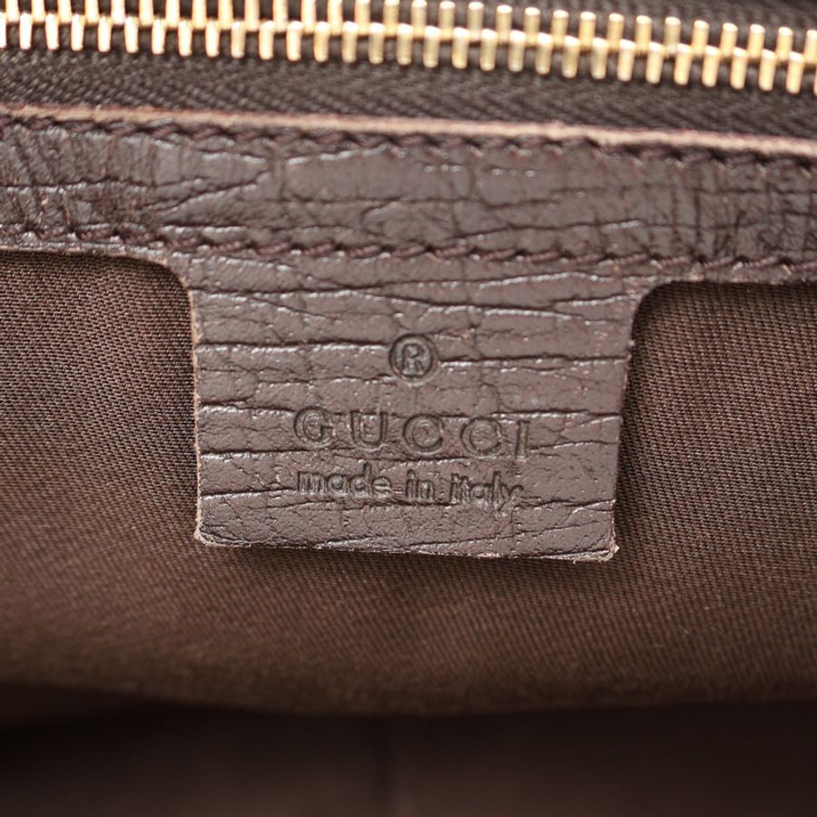 棕色 GG 帆布 Tote 肩背包【GUCCI 古馳】 137396-3