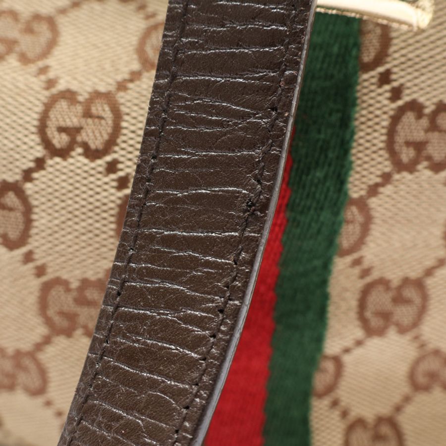 棕色 GG 帆布 Tote 肩背包【GUCCI 古馳】 137396-10