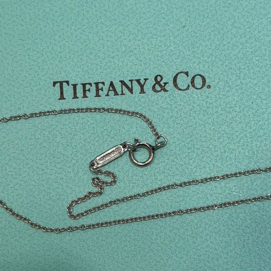 💎Han's house精品服飾💎tiffany & co 蒂芙尼太陽花水鑽項鍊 白金項鍊-3