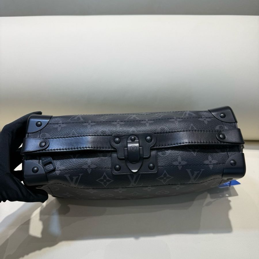 Louis Vuitton 路易威登 soul trunk經典黑老花滿印大盒子包 芯片-2