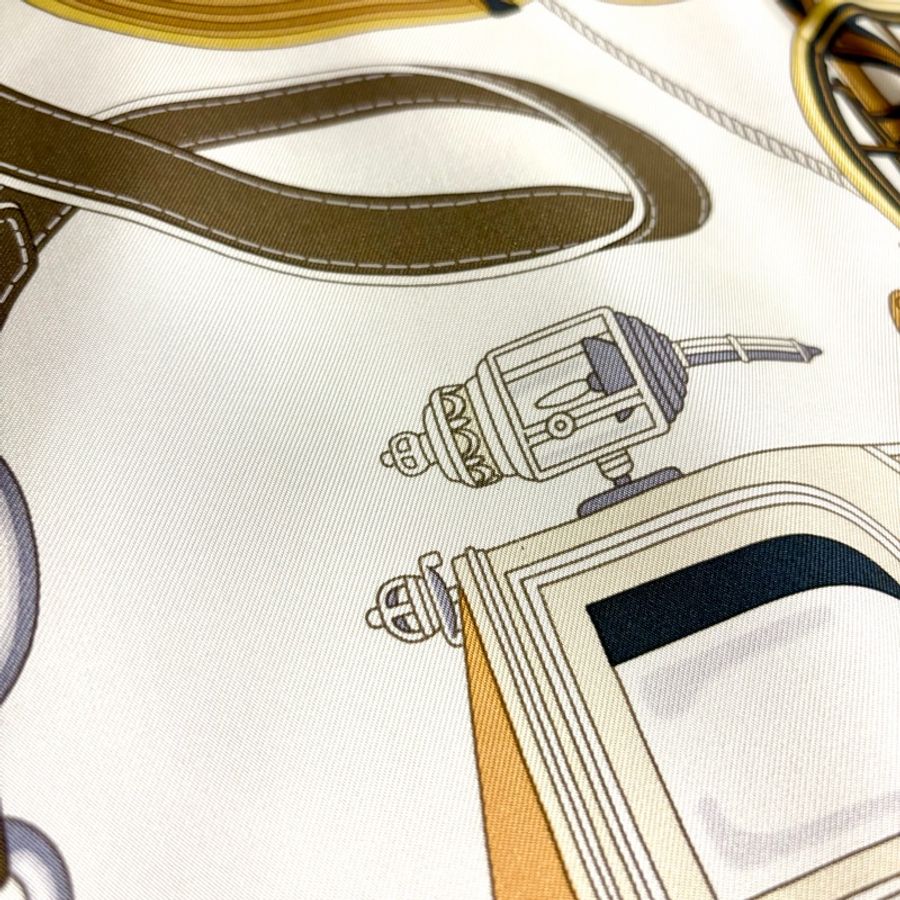 Hermès 90 絲巾 尊貴之輪《Stately Wheels》-13