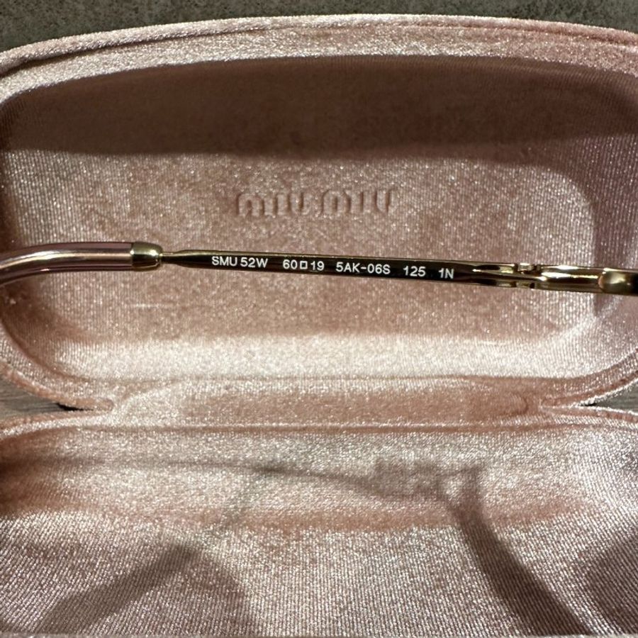 Miu Miu 金屬不規則大框太陽眼鏡（MU52W）5AK-06S 太陽眼鏡-5