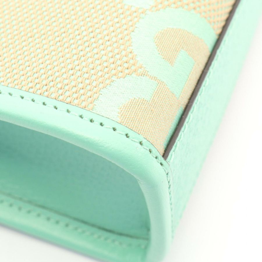 GUCCI 互扣式 G 標誌 Jumbo GG 迷你托特斜背包 671623 帆布皮革-5