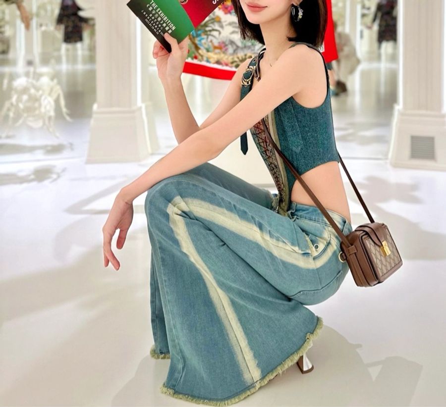 古馳/Gucci 金扣老花盒子斜挎包 底長18-7